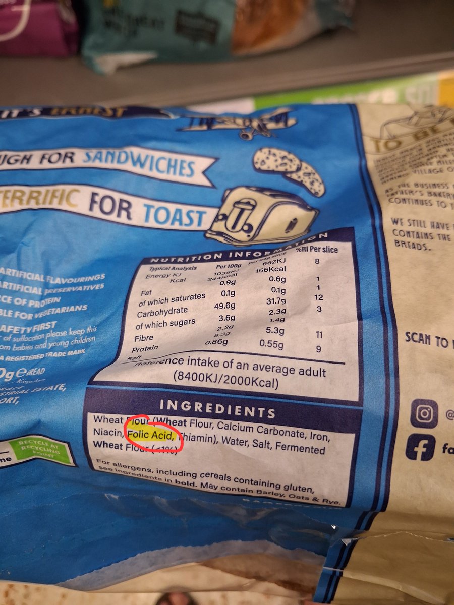 A1an_M's tweet photo. Only 4 ingredients!

Wheat flour, water, salt and fermented flour*

* Pʟᴜs ɢᴏᴠᴇʀɴᴍᴇɴᴛ ᴍᴀɴᴅᴀᴛᴇᴅ "ғᴏʀᴛɪғɪᴄᴀᴛɪᴏɴ" ᴡʜɪᴄʜ ɪs ᴋɴᴏᴡɴ ᴛᴏ ʙᴇ ʜᴀʀᴍғᴜʟ ᴛᴏ ᴍᴀɴʏ ᴘᴇᴏᴘʟᴇ, ʙᴜᴛ ᴡᴇ ᴡᴏɴ'ᴛ ᴍᴇɴᴛɪᴏɴ ᴛʜᴀᴛ.

Down with this. Sign the petition below. https://t.co/HiLSGBuOVN
