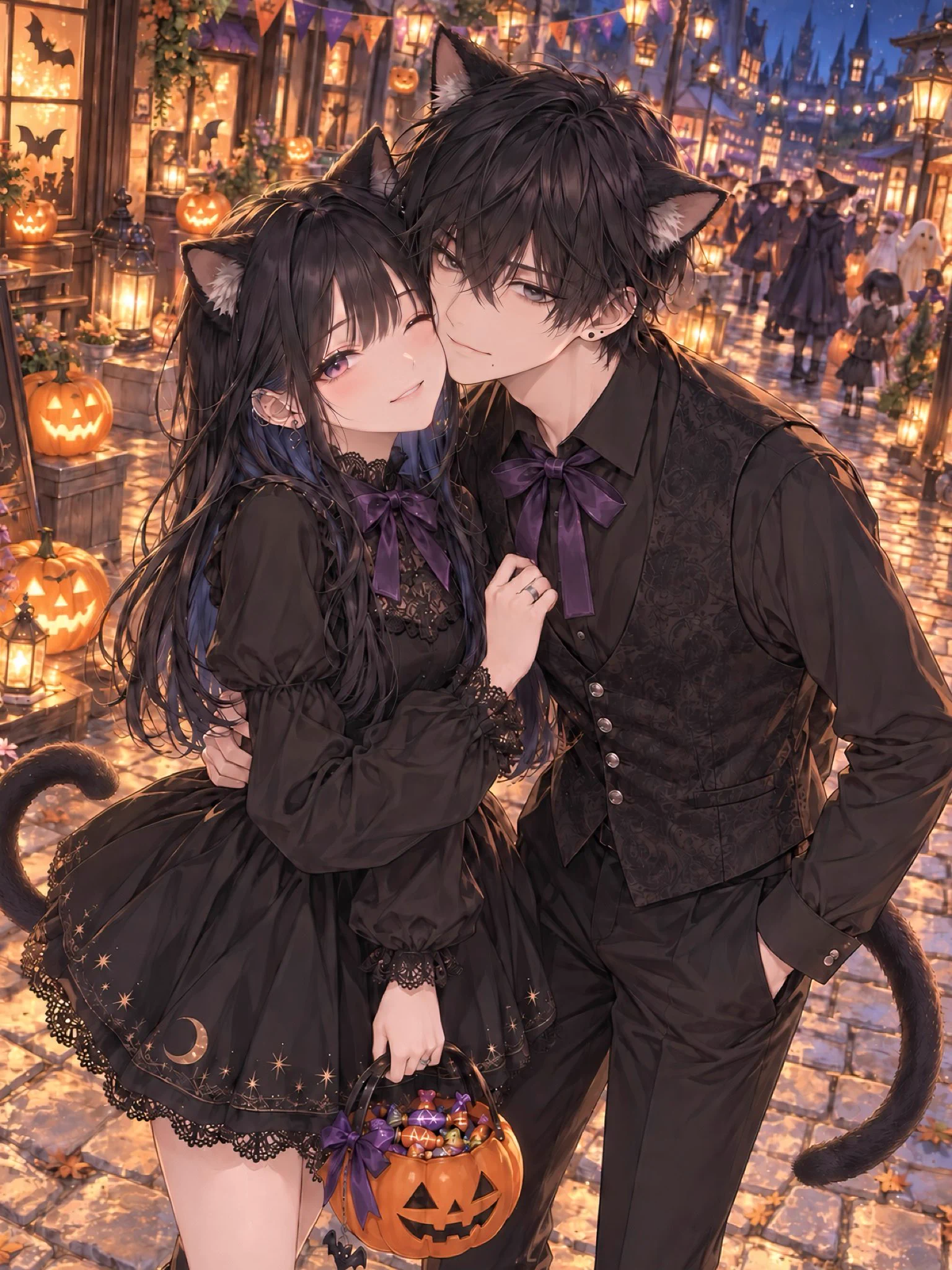 仲良し黒猫♡ハロウィン すもも on X: 