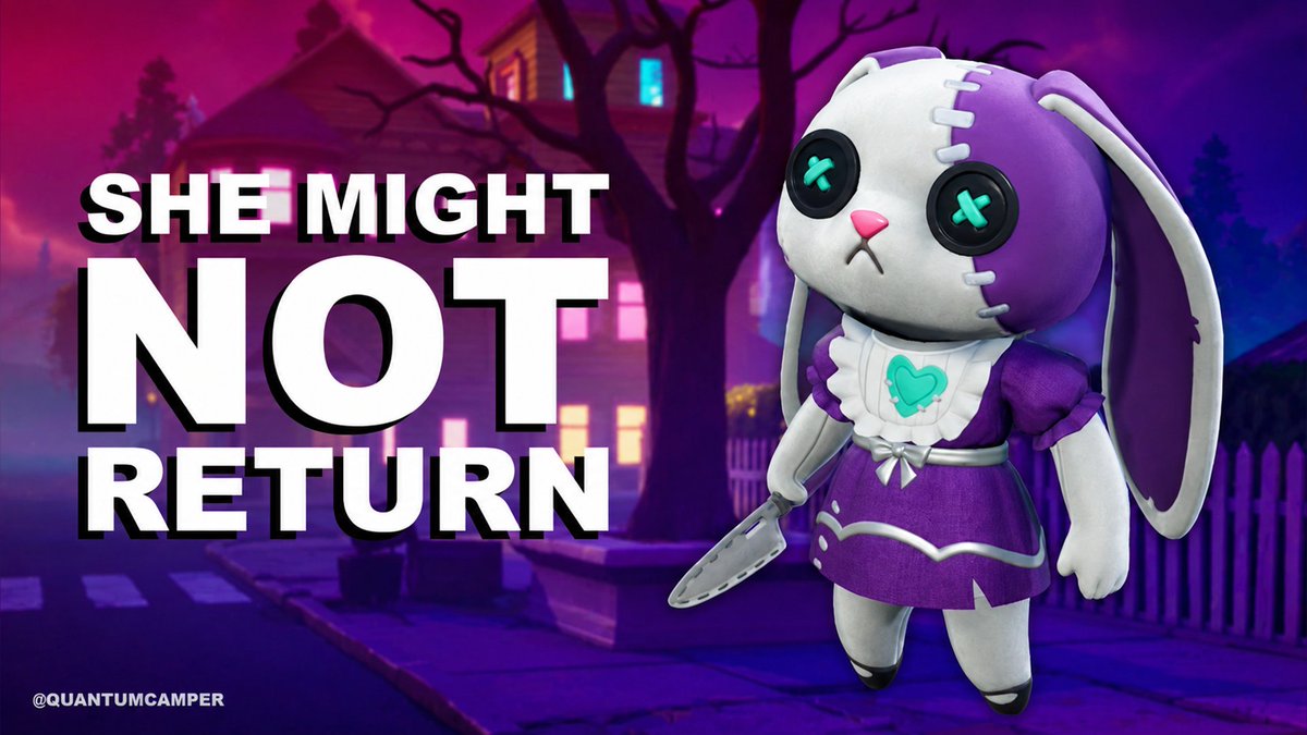QuantumCamper's tweet photo. HUGE drama is happening in Fortnite right now! 

A lot of people are saying the new Rowena Rabbit Sidekick looks VERY similar, if not identical, to a character designed by @PlushieDreadful, which could mean it NEVER returns to the Item Shop. Even @americanmcgee, creator of the amazing game Alice: Madness Returns, has posted about the situation several times.

What do you think? Are the designs similar, is it an exact copy, and does knowing this could be its only run make you want to buy it?