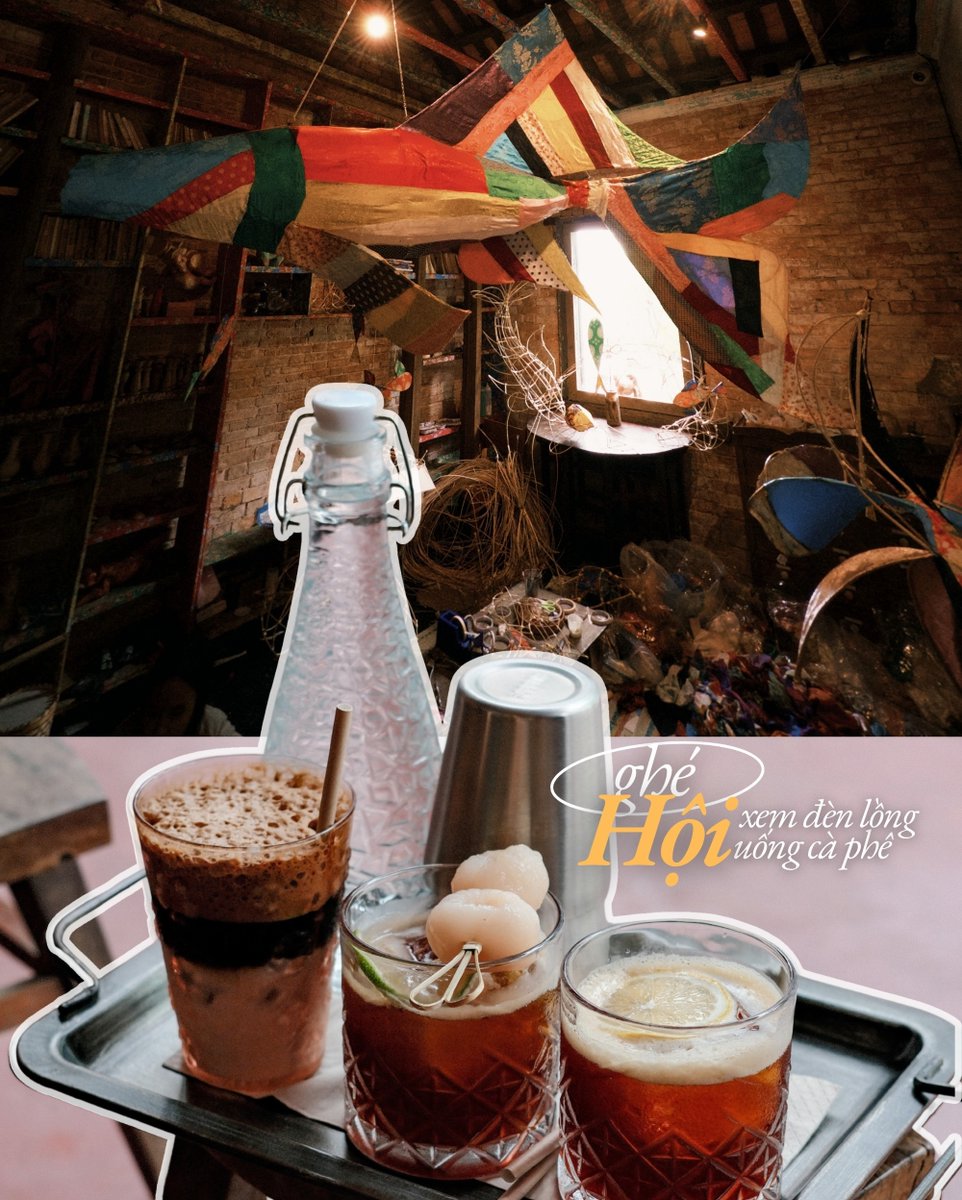 gaiinn's tweet photo. Đầu tháng 9 ở Hội Cafe, Huế đã chớm mùa Trung Thu. Những chiếc đèn lồng đầy màu sắc của Nghĩa Collection ��ung đưa giữa cơn mưa bất chợt, tạo nên một buổi sáng rất Huế. https://t.co/OKaRSIjLer