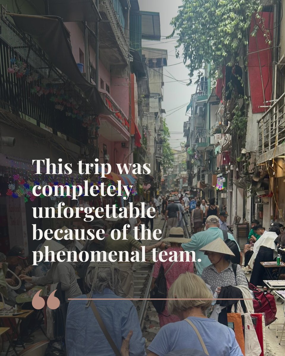 Enanitah's tweet photo. A guest’s words say it best: seamless travel, insider access, vibrant markets, unforgettable food, and a Vietnam experience filled with care, laughter, and discovery. If this is your kind of journey, let’s talk. https://t.co/IokQisFMkO