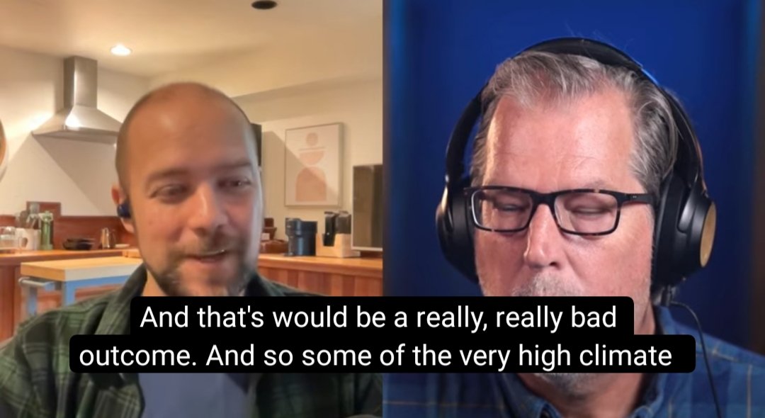 ClimateBen's tweet photo. Suddenly, Zeke Hausfather is talking about the full range of possible global warming being masked by aerosols. He denies the capitalist-growth system has locked in catastrophic abrupt change, but he knows it has. https://t.co/jp6LYiH4i5