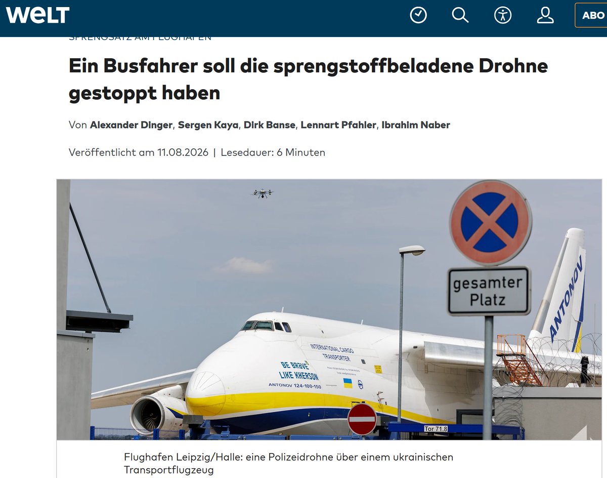 SHomburg's tweet photo. @GerdOswald @_FriedrichMerz Aber die gesamte Systempresse hat den Nonsens ventiliert. Obwohl es eine Spielzeugdrohne war, die keine Last tragen konnte und der Sprengstoff erst später dazugelegt wurde. https://t.co/CfQxxBr6Yu