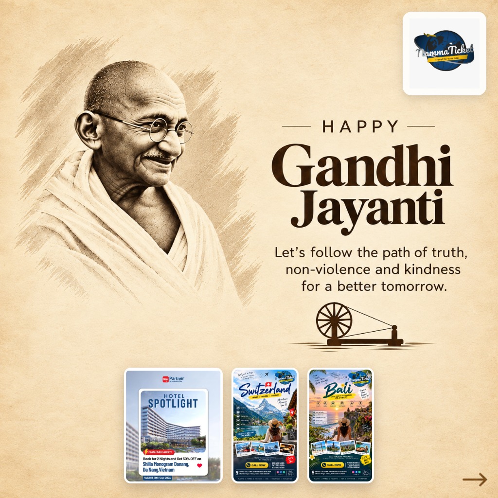 RouZombie's tweet photo. Celebrate Gandhi Jayanti with Nammaticket, Hosur’s trusted travel partner, creating meaningful journeys and inspiring global connections. https://t.co/zhoTGpTC5n