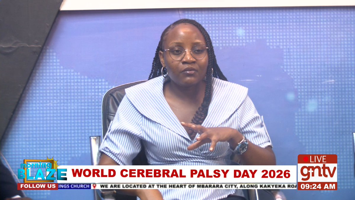 GNTV__official's tweet photo. World Cerebral Palsy Day 2026 will observed on Tuesday, 6th October 2026, with @BethanyKids Uganda collaborating with partners like the Uganda Association of Physiotherapy and local community groups for awareness activities at the Mbarara University Pitch.
#GNTV
#MorningBlaze https://t.co/Z0VGuMSZS6