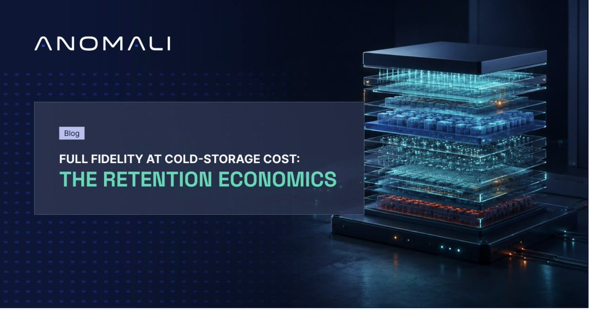 Anomali's tweet photo. SIEM ingest runs past $4 per gigabyte. Object storage costs about two cents. That gap is why most teams cut retention as log volume keeps rising. A different architecture keeps years of data searchable without the ingest tax. See how the math works: https://t.co/HC6fOovQcx #AI https://t.co/lALZRRC4WK