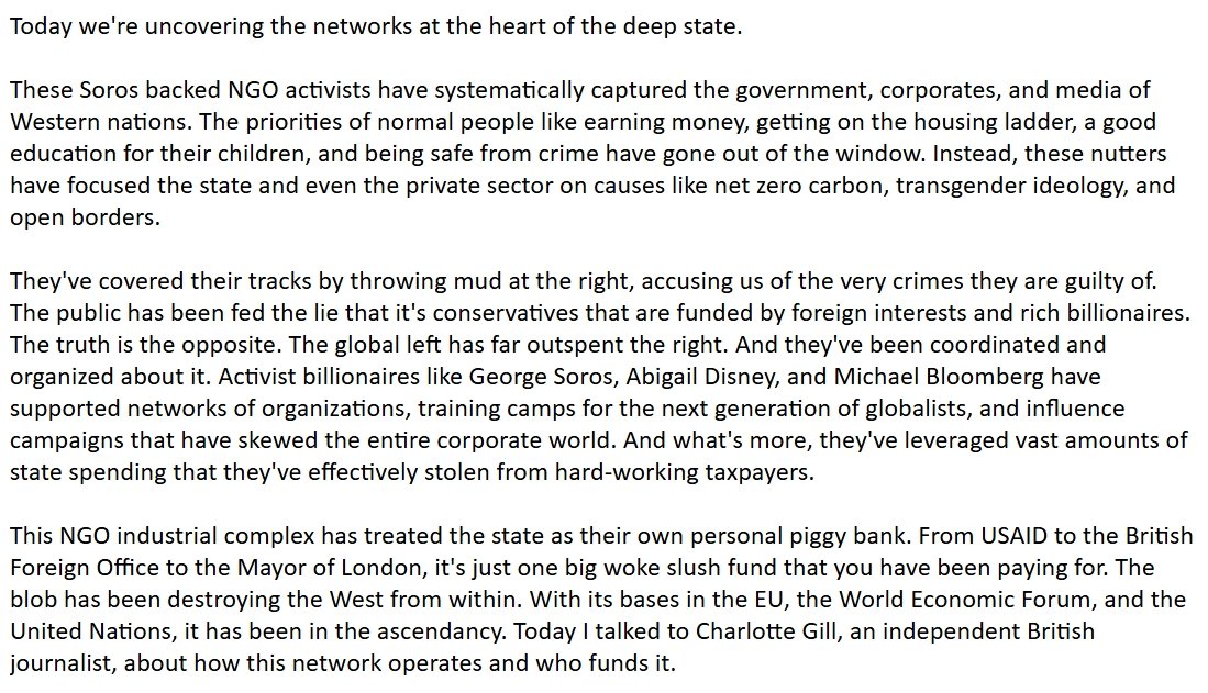 Polly778899's tweet photo. @David90shaw Labour are working for George and Alex Soros. Their policies are identical. 

Liz Truss explained in her deep state and government capture podcast on 13th March.

Here's a transcript of the first two minutes. Soros captured Britain. https://t.co/X5drhk72T7