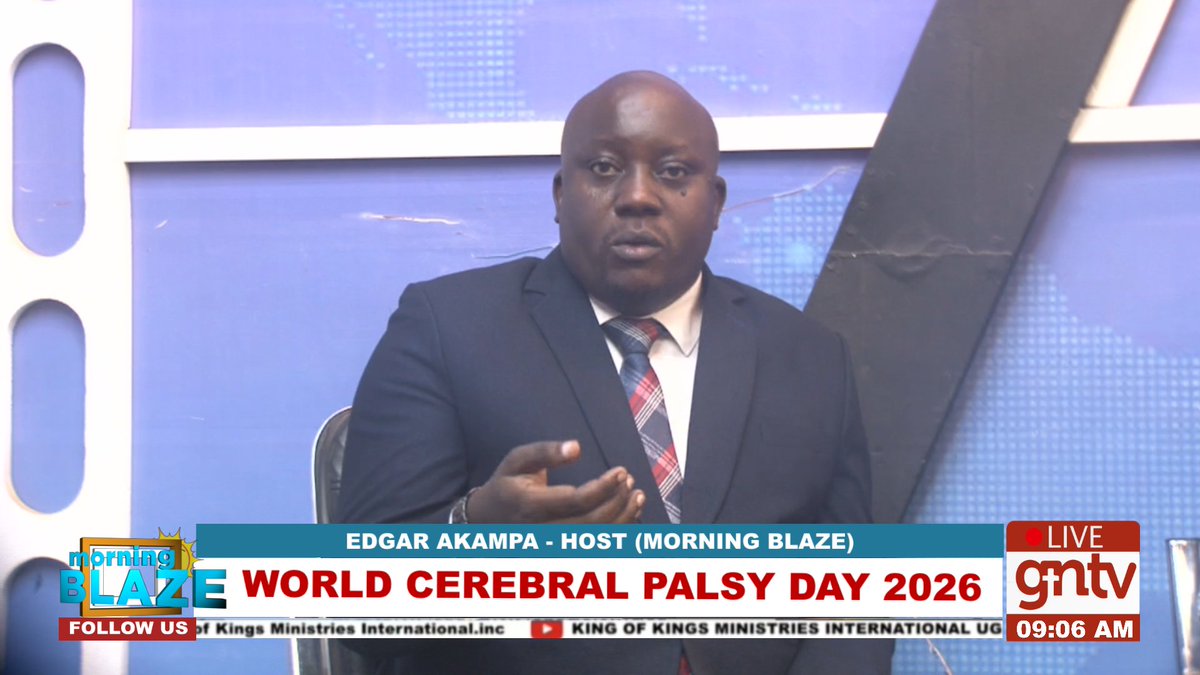 GNTV__official's tweet photo. World Cerebral Palsy Day 2026 will observed on Tuesday, 6th October 2026, with @BethanyKids Uganda collaborating with partners like the Uganda Association of Physiotherapy and local community groups for awareness activities at the Mbarara University Pitch.
#GNTV
#MorningBlaze https://t.co/Z0VGuMSZS6