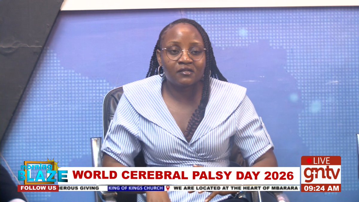 GNTV__official's tweet photo. World Cerebral Palsy Day 2026 will observed on Tuesday, 6th October 2026, with @BethanyKids Uganda collaborating with partners like the Uganda Association of Physiotherapy and local community groups for awareness activities at the Mbarara University Pitch.
#GNTV
#MorningBlaze https://t.co/Z0VGuMSZS6