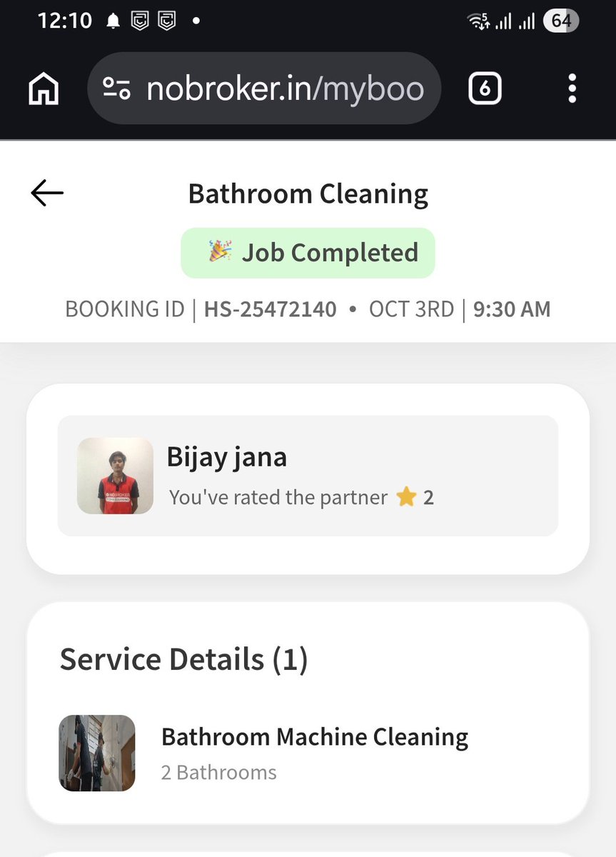 guptice's tweet photo. @nobrokercom once again ur service person came and damaged the hand spray (jet shower) of the bathroom and he is unable to fix it. Why is that ur service people are always so careless and incompetent https://t.co/oqz6HENVRw