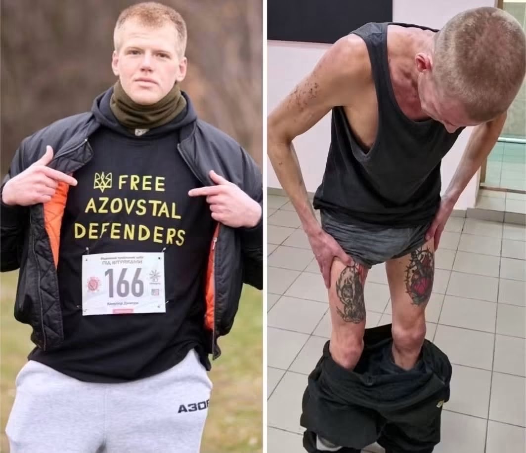 Gianl1974's tweet photo. They tortured him for 12 hours, taking turns every two hours. And he kept thinking: “What about me? Don’t I get tired?”

Just imagine: his torturers got tired of beating him, so they would switch places and go get something to eat. He simply had to keep enduring it.

Dmytro “Rasti” Kanupier, a soldier of the 12th Azov Brigade, spent two and a half years in Russian captivity.

Torture, hours-long interrogations, starvation, and constant psychological pressure.

His first stop was Olenivka. It was there, just a hundred meters away from him, that the tragedy the entire world would later learn about took place.

He was sitting and reading a book with earplugs in when he heard the blast through them. They were not allowed to go outside – they were forbidden and threatened.

They could hear the men screaming and everything burning. Eventually, he could smell something burning.

In the fall, he was transferred to Taganrog, where interrogations lasted for 12 hours at a time.

The interrogators demanded that he confess to crimes that had never happened. During one of those interrogations, they beat him for 12 hours straight and discharged two stun guns on him.

They took turns every two hours because they got tired and wanted to go eat. And Dmytro kept thinking: “What about me? Don’t I get tired?”

Throughout all of this, only one thing kept him going – the hope of returning home and taking revenge.

“I understood that I would never be able to get to the people who tortured me. But I will kill Russians like them who came to torture, rape, and rob my land, my Ukrainians, my family.”

The Russians sentenced him to 29 years in prison, but he eventually made it onto a prisoner exchange list.

After returning home, he decided to rehabilitate on his own – he did not want to remain within hospital walls.

Running, CrossFit, swimming, cycling, the gym – 10 to 12 workouts a week.

It was during his rehabilitation that his book, Okrayets, was born – his personal testimony about Russia’s crimes. It was officially published and quickly became a bestseller.

After recovering, Dmytro returned to active duty without hesitation. On that very first mission, he nearly died three times – two FPV drones caused the basement they were in to collapse.

Somehow, he and the late “Mers” managed to crawl out. They weren’t caught, and they survived.

And then a little ray of light appeared in his life – a kitten rescued from the front lines named Moon.

She climbed right onto his leg, and he said: “Well, that’s it! The choice has been made for me.” He took the kitten home, washed her, and she became part of their life.

While Dmytro continues defending his country, he dreams of just one thing – starting a family of his own, building a future, traveling together, and seeing the world.

This man went through hell – and did not break.

Source: translated from Oleh Bairak.