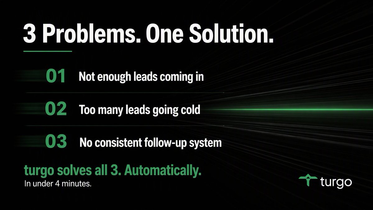 Turgo_ai's tweet photo. Most sales teams have a full pipeline problem.

Not enough leads coming in.
Too many leads going cold.
No system to follow up consistently.
turgo solves all 3. Automatically.
https://t.co/4s0scDb6gP

#GTM #B2BSaaS #AI #SalesAutomation #LeadGeneration #virałpost #viral https://t.co/1JkLDP86wA