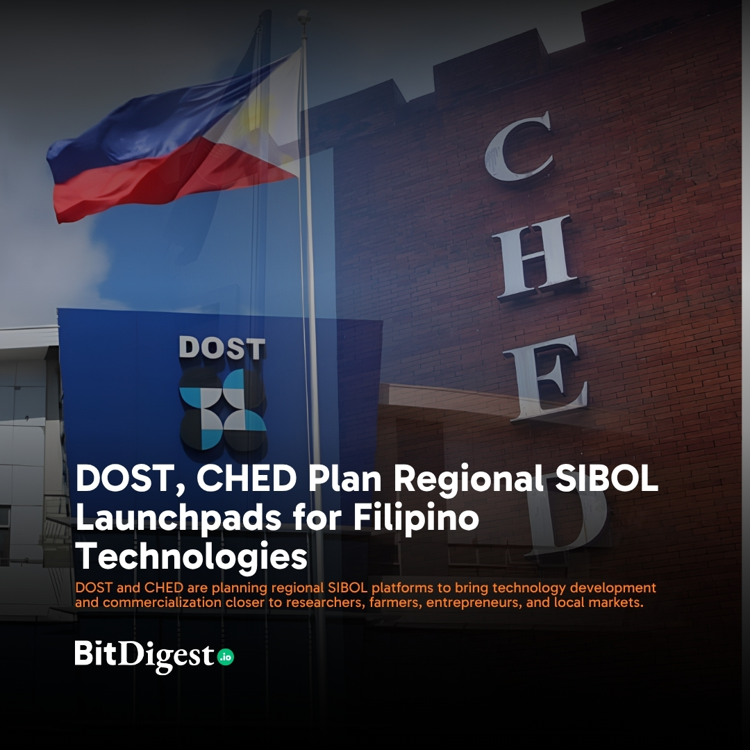 BitDigestdaily's tweet photo. DOST and CHED are planning regional SIBOL platforms to bring technology development and commercialization closer to researchers, farmers, entrepreneurs, and local markets. https://t.co/kmdwjP4ycx