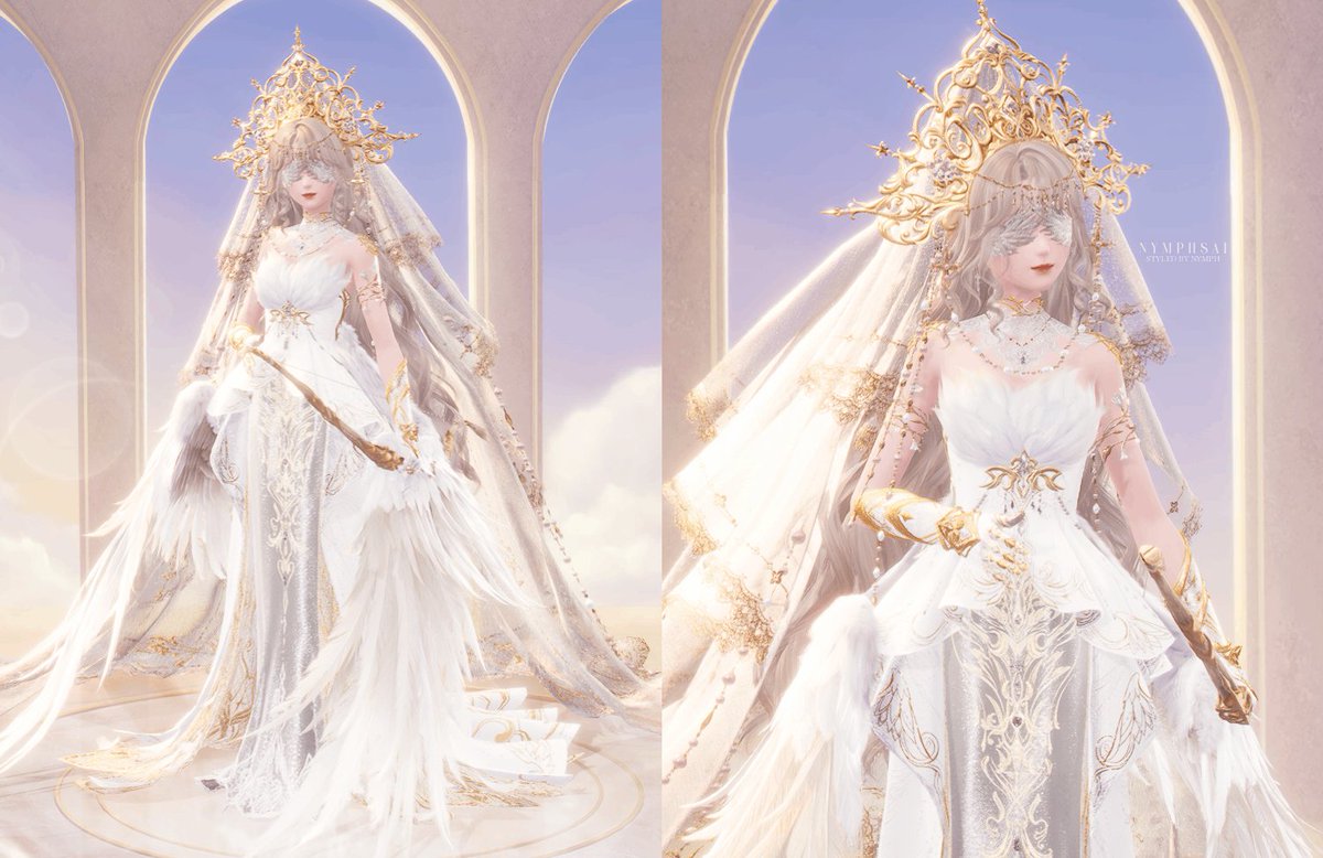 _nymphettes's tweet photo. White and Gold colour conbo is everything. 

InfinityNikki ❤︎⁠ TheFeatherofJustice https://t.co/yPlmHqk4sF