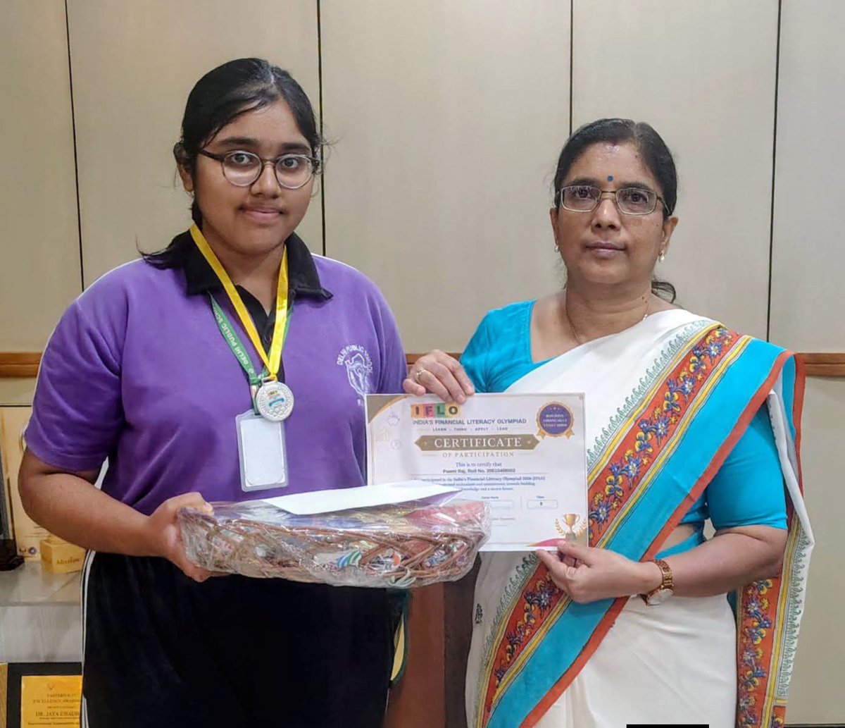 Dps_ranchi2's tweet photo. DPS Ranchi congratulates Pawni Raj, Class VIII, for securing Zonal Rank 02 in India’s Financial Literacy Olympiad 2026. Principal Dr Jaya Chauhan said, “Her achievement reflects dedication, awareness and enthusiasm for learning beyond the classroom.” #DPSRanchi https://t.co/J2RhkFKulR