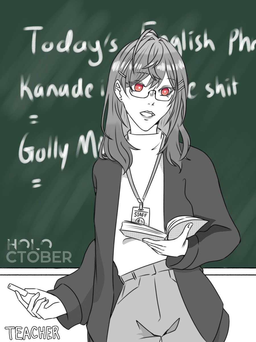 Em_rynn's tweet photo. Day 5: Teacher

#holoctober #ririkart https://t.co/qRZwIGWwWm
