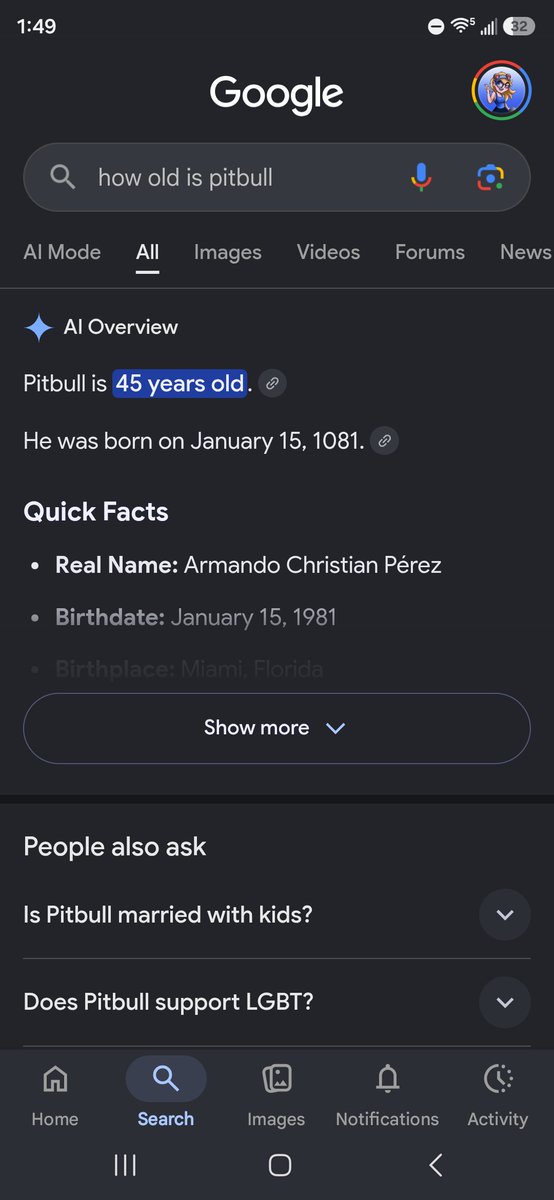 aldebearart's tweet photo. the math ain't mathing @Google @Pitbull https://t.co/9G6nEACd7H