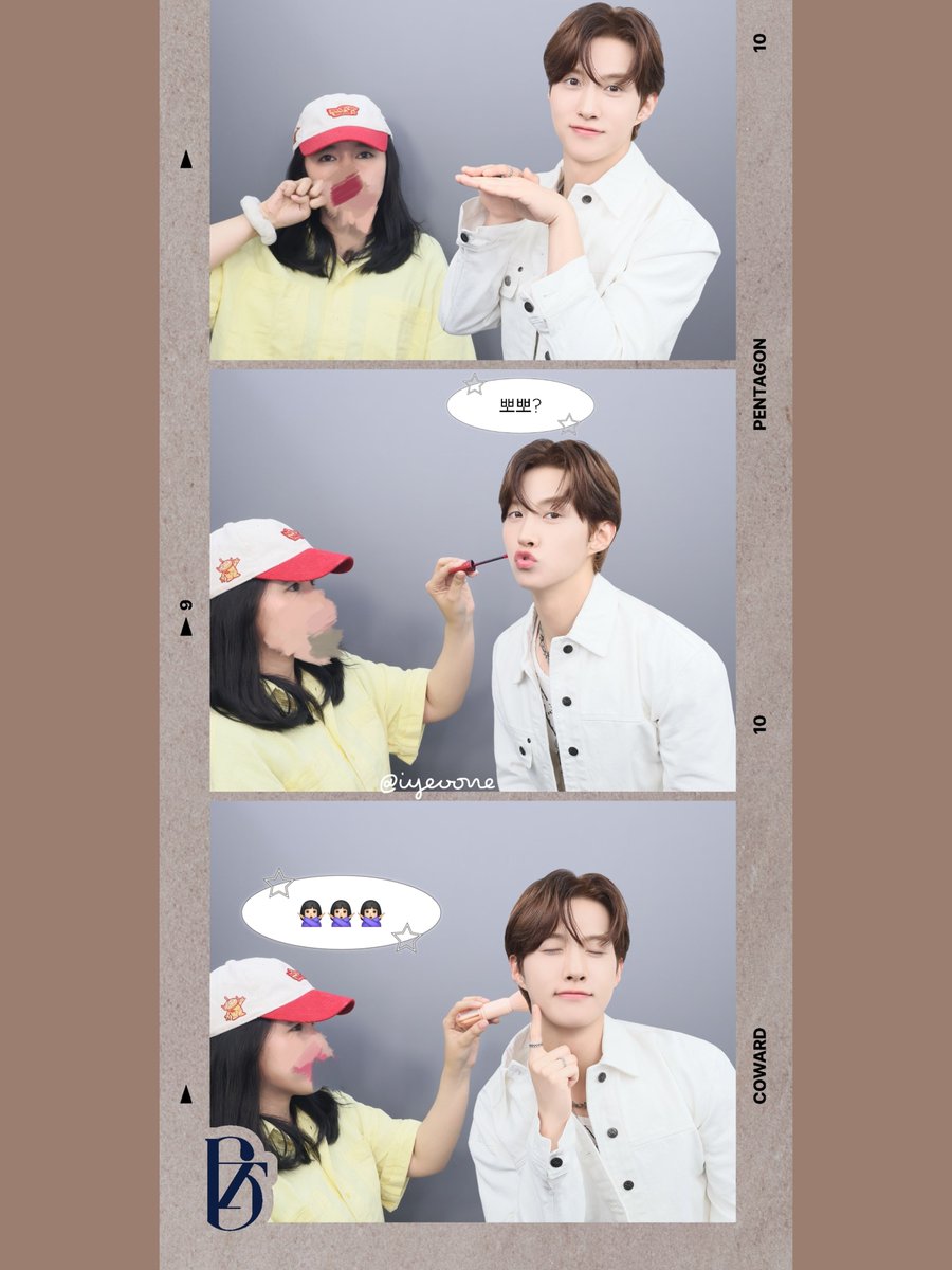 iYeoOne's tweet photo. #펜타곤x포토이즘
#펜타곤 #포토이즘

뽀뽀?😘 싫어요ㅠㅠㅠ
겁쟁이 나는 겁쟁이 네 앞에만 서면ㅜ.ㅜ
그냥 제가 메이크업 아티스트 해드릴게요~🤩💙

@photoism_kr @photoism_behind https://t.co/LzDZenPQZi