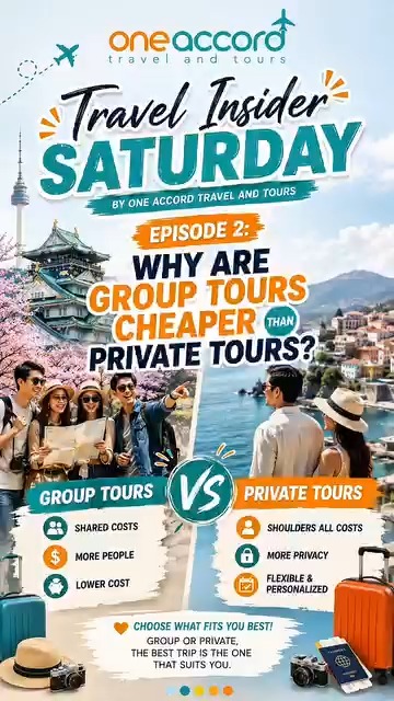 jenbeckam's tweet photo. Why are group tours cheaper than private tours? Shared costs for transport, guides, and activities make the experience more affordable for everyone. https://t.co/ZNYgMnNU2g