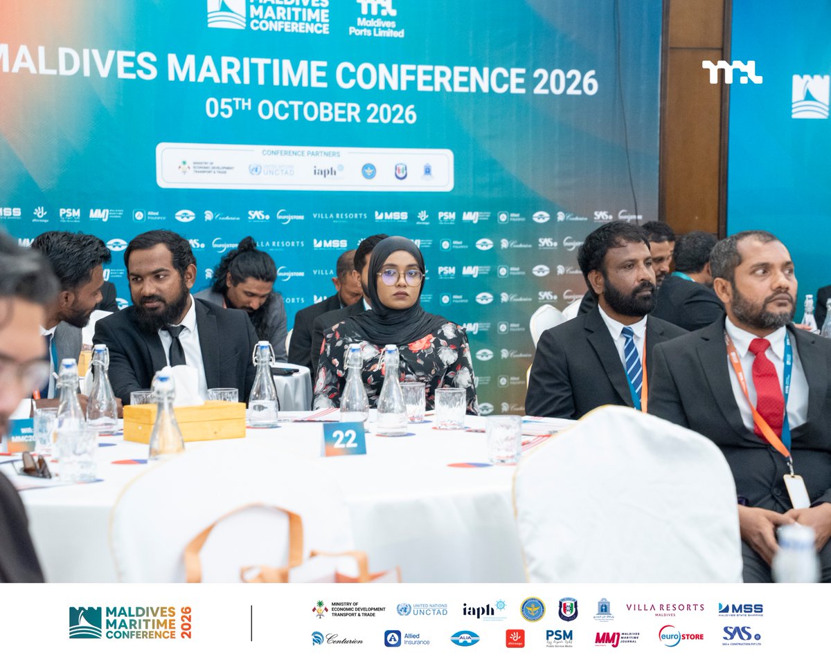 Portmv's tweet photo. Mark Assaf of UNCTAD explores the future of ports and the changing maritime landscape in his session, Future-Ready Ports: Navigating a New Maritime Era.
#maldivesmaritimeconference2026 #MMC2026 https://t.co/dcFcG9k0GZ