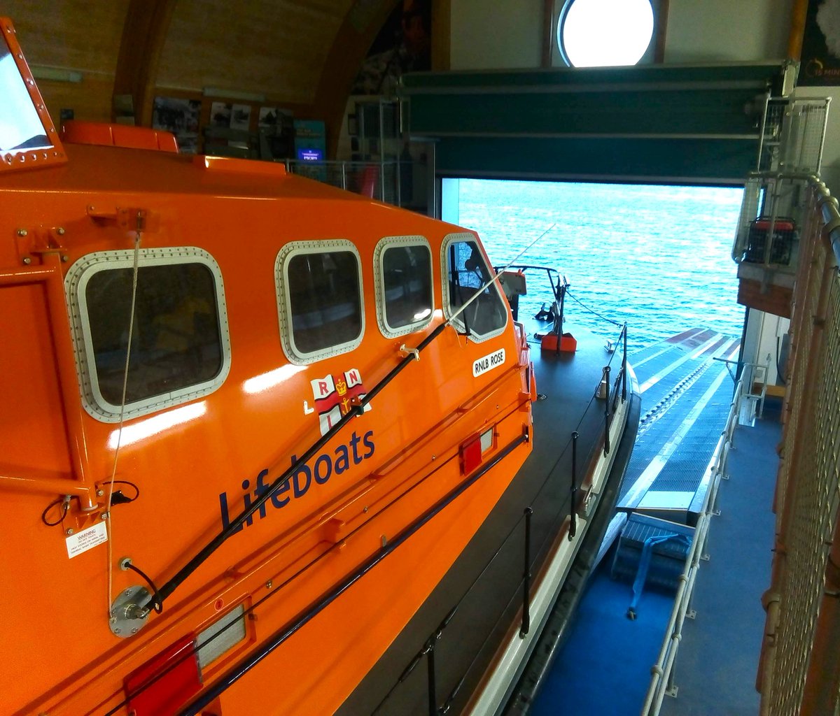 LizardRNLI's tweet photo. Weather &amp; operations permitting, RNLB Rose is due to launch on exercise on Tuesday 6th October at 6.30pm. Our Visitor Centre and Gift Shop will be also open. A polite reminder that there is no visitor parking within the station grounds. https://t.co/n3zdFUFhfy