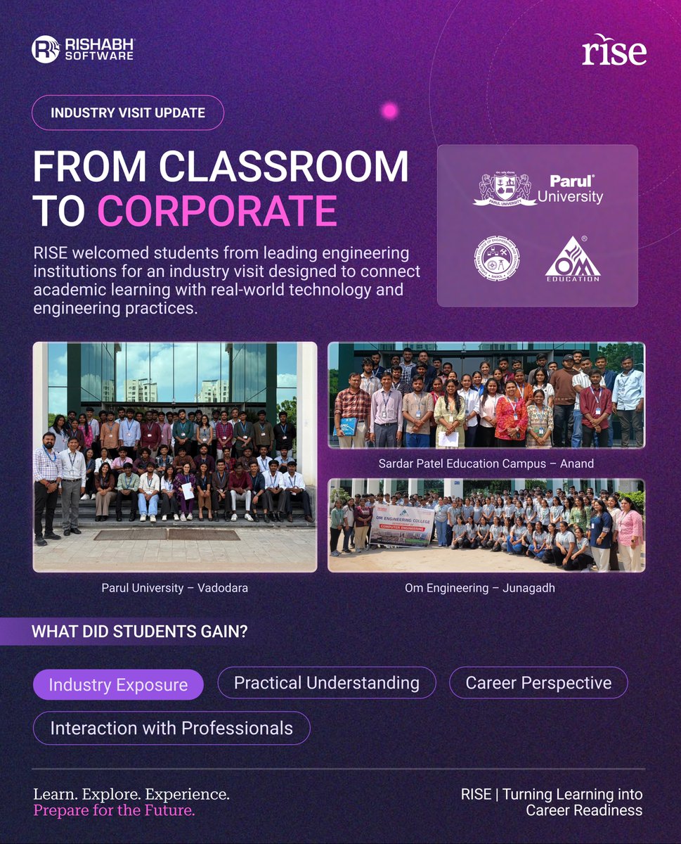 LearnAtRISE's tweet photo. #IndustryVisitUpdate
Classroom off. Real-world engineering experience: ON

#RISE #IndustryVisit #EngineeringStudents #CampusToCorporate #LearnExploreExperience #CareerReady #FutureEngineers #EngineeringCareers https://t.co/F2GU04Yjd8