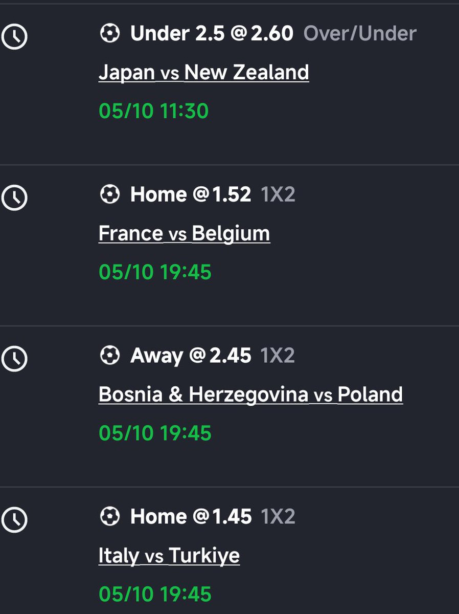 Bvxrmr1's tweet photo. SPORTYBET 💹💹💪

Booking code
🏆 14 odds 
▶️ LFQ5U8

LINK 🖇️ https://t.co/bJxqNPF44o

#TrendingNow #trending #sportyforeverybody #Sportybetcode https://t.co/S4rdzjCVzY