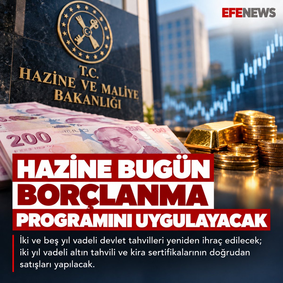 efenewstr's tweet photo. HAZİNE BUGÜN BORÇLANMA PROGRAMINI UYGULAYACAK

#Hazine #Ekonomi #Tahvil #Piyasalar #EFENEWS https://t.co/cPlXCRFOUN