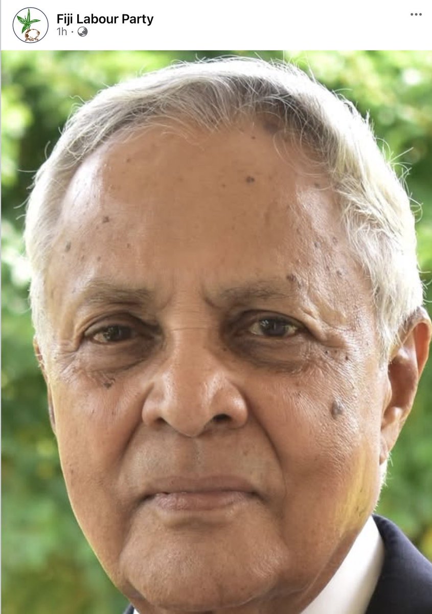 paintsandsings's tweet photo. #Fiji 
Under the veil of #COP31 Rabuka has announced a Referendum.
Mahendra Chaudry is a very decent man . Unfortunately few Fijians I know think same about PM Rabuka , who would appear to be up to his old tricks @SenatorWong @AlboMP https://t.co/aA6H09cVvq