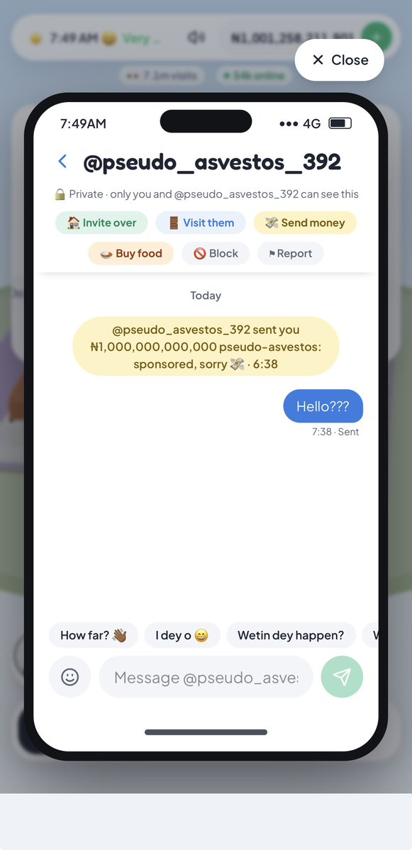 emyxsharon's tweet photo. Who is pseudo_asvestos_392
and why did they randomly send me  
One trillion on Lagos life??? https://t.co/auPJ8KPxs5