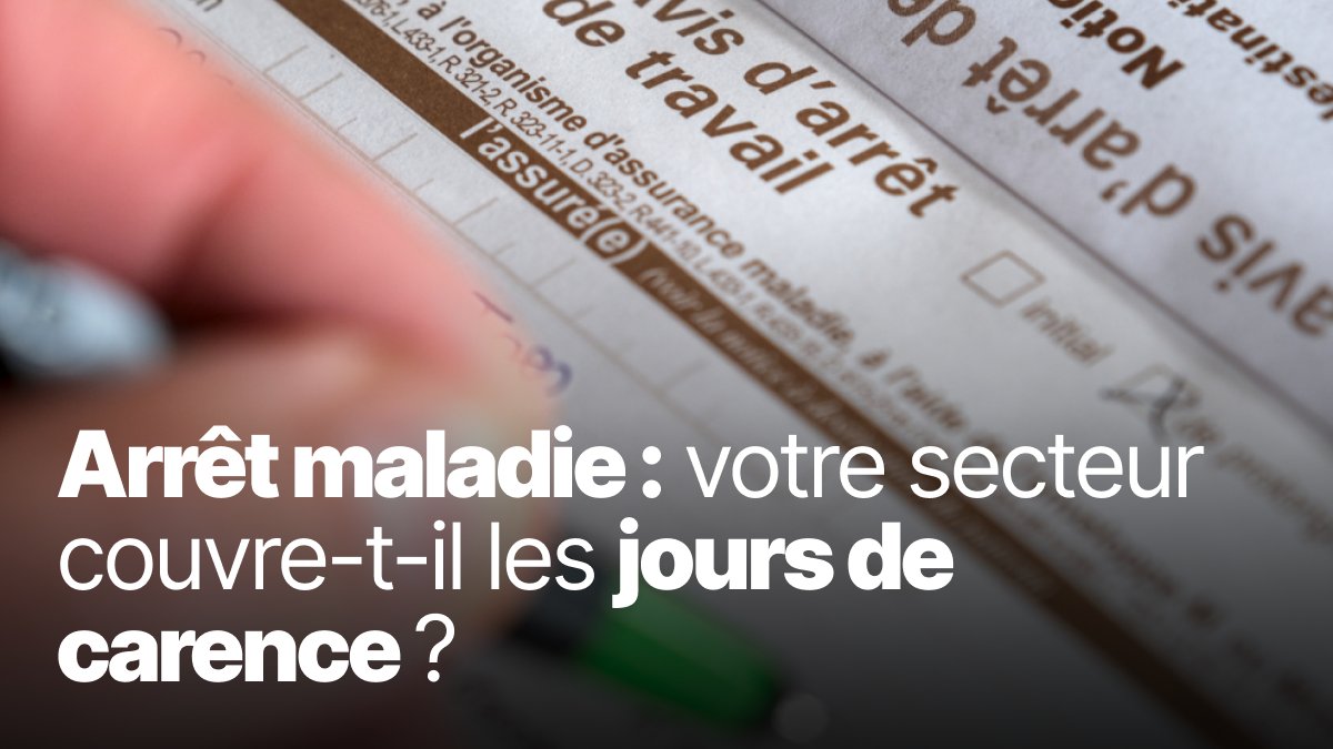 hellowork's tweet photo. Vos trois premiers jours d’arrêt maladie sont-ils indemnisés ? Tout dépend de votre secteur. 🤒

Selon une étude de la Dares, les écarts sont considérables : 85 % des entreprises de la métallurgie et de la sidérurgie prennent en charge tout ou une partie des jours de carence, contre seulement 13 % dans l’hôtellerie-restauration-tourisme.

Quels salariés sont les mieux couverts ? Découvrez le classement des secteurs ⬇️
https://t.co/hBg7D5Tpvu.

#arretmaladie #joursdecarence #droitdutravail #travail #emploi