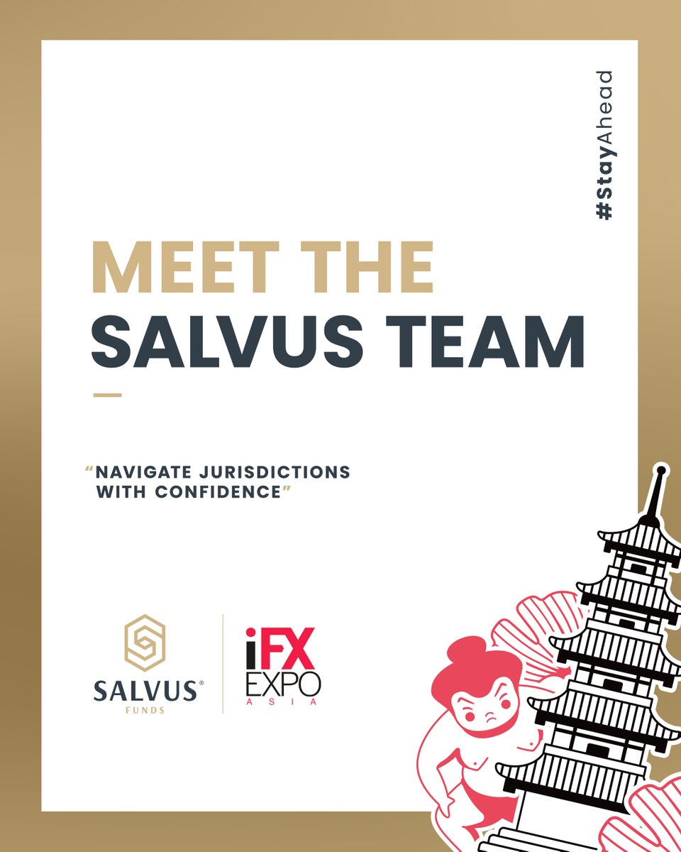 SALVUSFunds's tweet photo. Hong Kong, weβre coming!
Meet SALVUS at #iFXEXPOAsia 2026, 7β9 October, at the Hong Kong Convention and Exhibition Centre.
Visit us at Booth 35 to discuss licensing, compliance, AML/CFT, M&A and regulatory advisory. https://t.co/AiCKTbqV4W