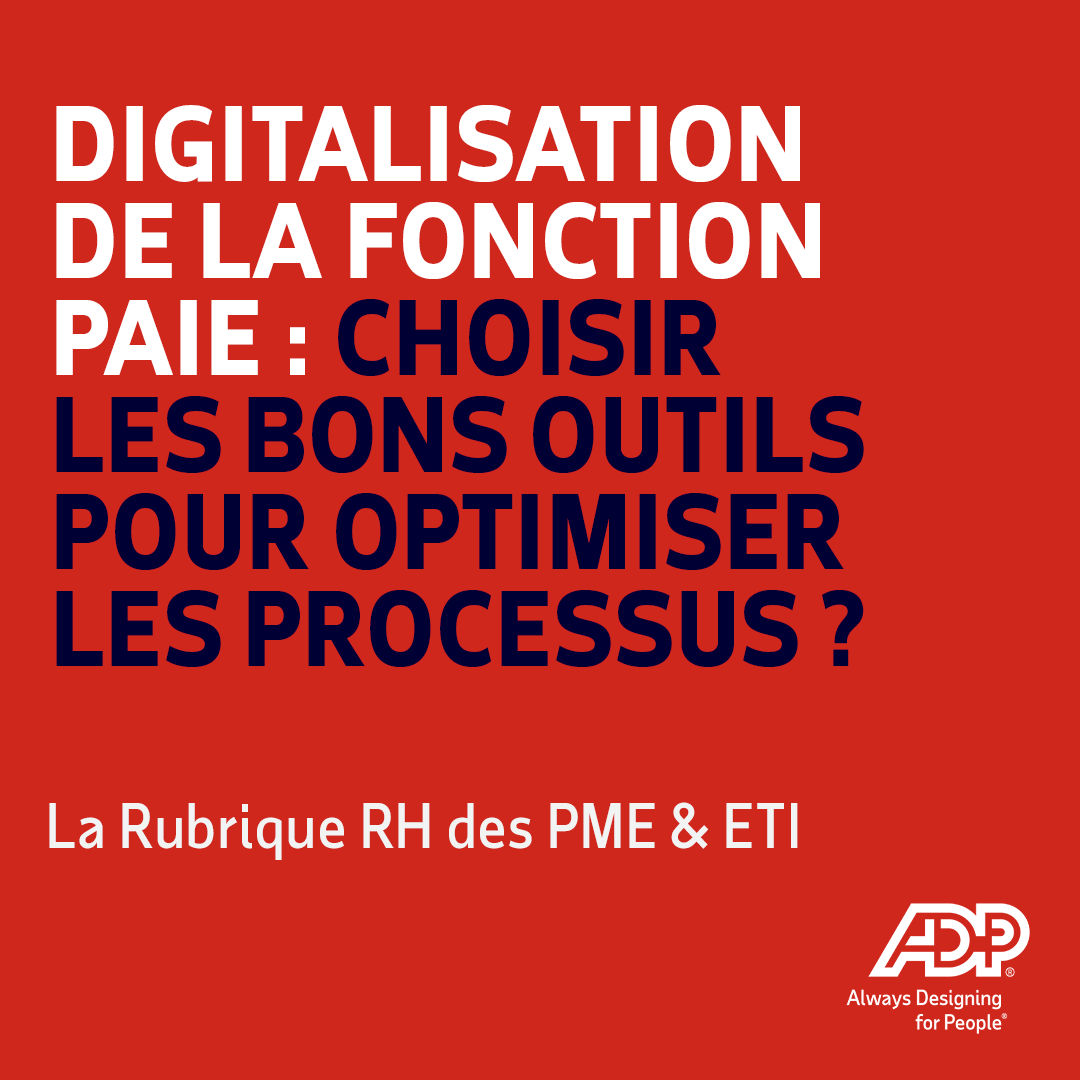 ADP_FR's tweet photo. PME-ETI : une paie bien digitalisée aide les #RH à gagner du temps et à mieux piloter.

Découvrez les leviers : https://t.co/zJQQGLp6zt https://t.co/pVTOUOrL0u