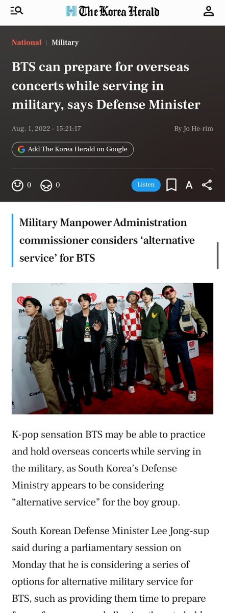 taesoothe's tweet photo. Never forget the Korean government created the new 2 years military postponement law, not to show BTS gratitude or give them choices, but because they believed in 2 more years BTS' career peak would expire. How they planned to milk BTS dry and then make them serve just the same, when it's more convenient for the government and country.

Never forget the Korean government drafted a law in which BTS could take "breaks" from military to perform for the economy, for free like slaves, because you can't take other paying jobs while enlisted. So they could still loose nothing from BTS' impact sustaining the industry and pushing the economy, while making them serve just the same.

Never forget the Korean government kept saying they would conclude exemption law talks before it's Seokjin's time, then 2 months before his time still had nothing, setting him for all backlash consequences if he waited for them on their promise. 

Never forget how even when BTS were already enlisted... The Korean government ruling party demanded to abuse their power over Tannies, urging their military superiors to "take all measures" to force them into performing, to salvage their organizational disaster on jamboree.

Never forget that Korean government charged BTS with all the backlash of exemption talk they never asked for, for years, while the politicians were figuring out what outcome for BTS will be the most beneficial for their own interests.

I will be forever grateful and proud of Tannies that they chose their own path, the hardest path many run away from, for their freedom and dignity above getting what they deserved already from the government as their puppets.
