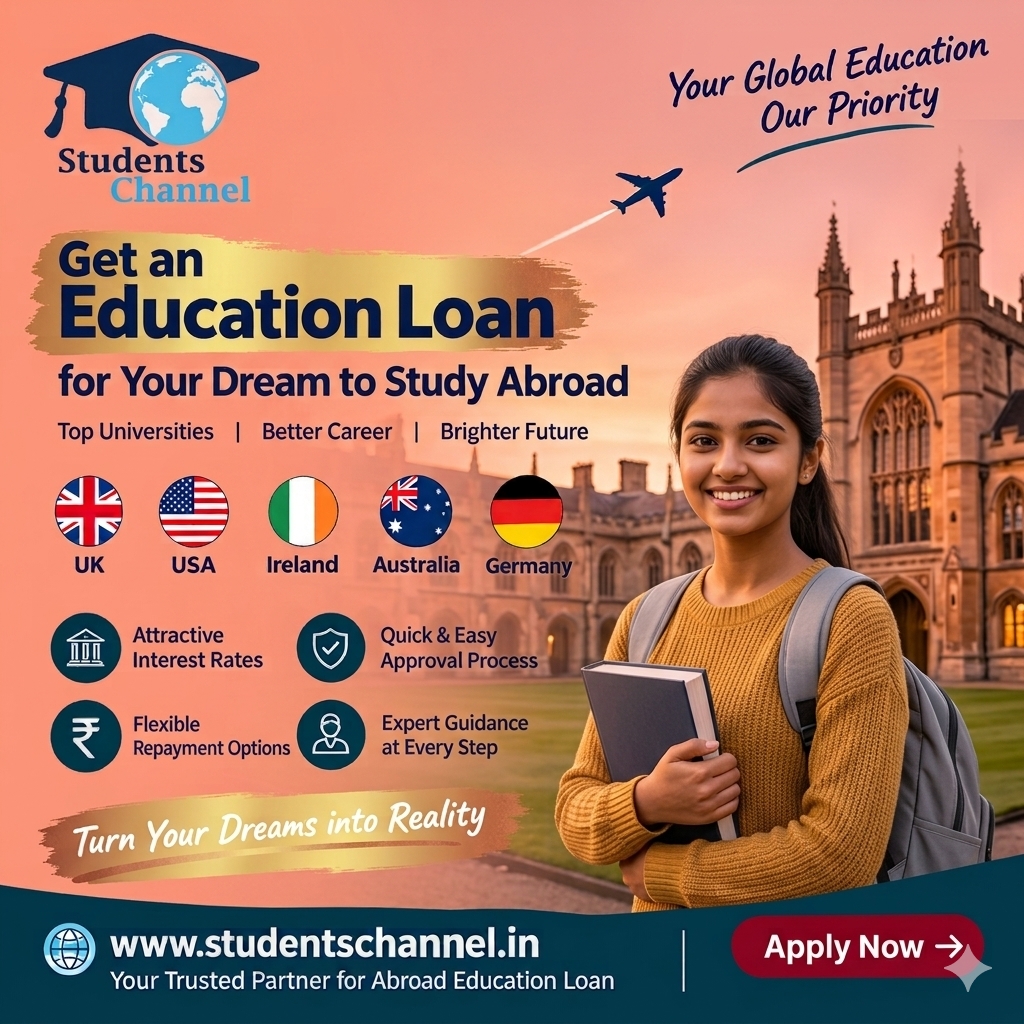 StudentsChanne2's tweet photo. ✈️ Your Dream to Study Abroad is Just One Step Away! 🌍
Are you planning to pursue your higher education in the UK, USA, Ireland, Australia, or Germany? Don't let financial worries hold you back. Students Channel is here to bridge the gap between your dreams and reality! https://t.co/m99ZmBzOPv