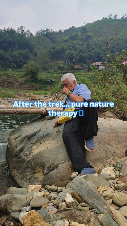 CLEIAMARIATENOR's tweet photo. After a long trek through Pu Luong’s mountains, nothing beats resting by the stream, breathing fresh jungle air, and embracing the quiet rhythm of local life. Pu Luong isn’t just a destination, it’s a feeling. https://t.co/TI9WCdATyy