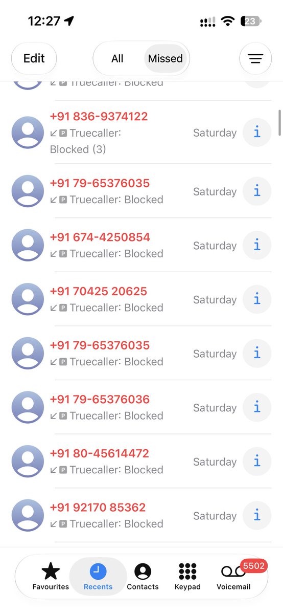 lees2103's tweet photo. @airtelindia @Airtel_Presence i am getting some spam calls after even new spam block in progress , Below is some screenshot of spam calls which was blocked by truecaller request to take necessary fixes https://t.co/7QwDTLa7lS