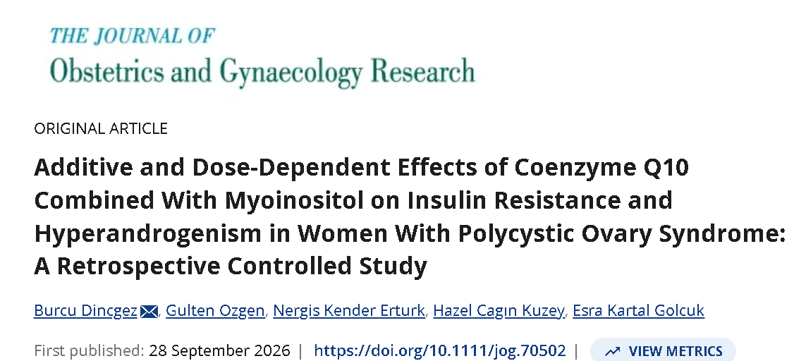 doctorneyro's tweet photo. Adjunctive #CoQ10 suppl with #myoinositol provides significant and #dosedependent improvements in #insulinresistance and #hyperandrogenism in #PCOS. 

Th #reduction observed with 200mg suggests #clinicalrelevance, in metabolically compromised #patients.

https://t.co/L2PQTuf3x3 https://t.co/XjyP07ci0Y