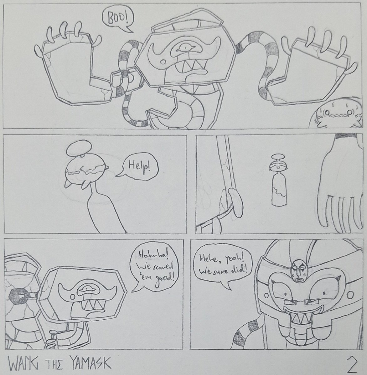 WangTheYamask's tweet photo. October 2026 Short Comic Collection:

4 - Scare

#pokemonfanart #pokemon #ポケモン #cofagrigus #デスカーン #runerigus #デスバーン #chimecho #チリーン https://t.co/IAGEmmWoQz