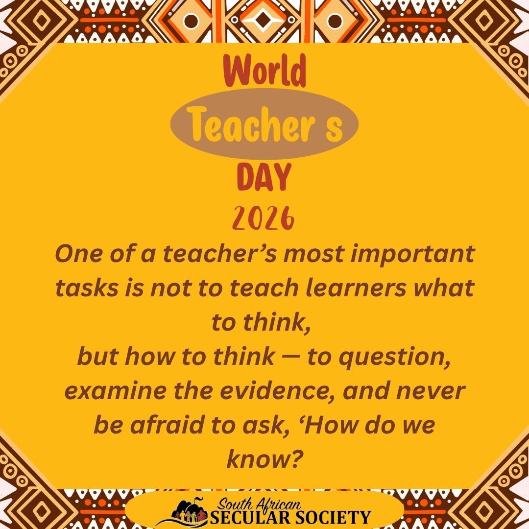 SAsecular's tweet photo. #seculareducation #criticalthinking #teachersday2026 https://t.co/8z4KyEbTa0