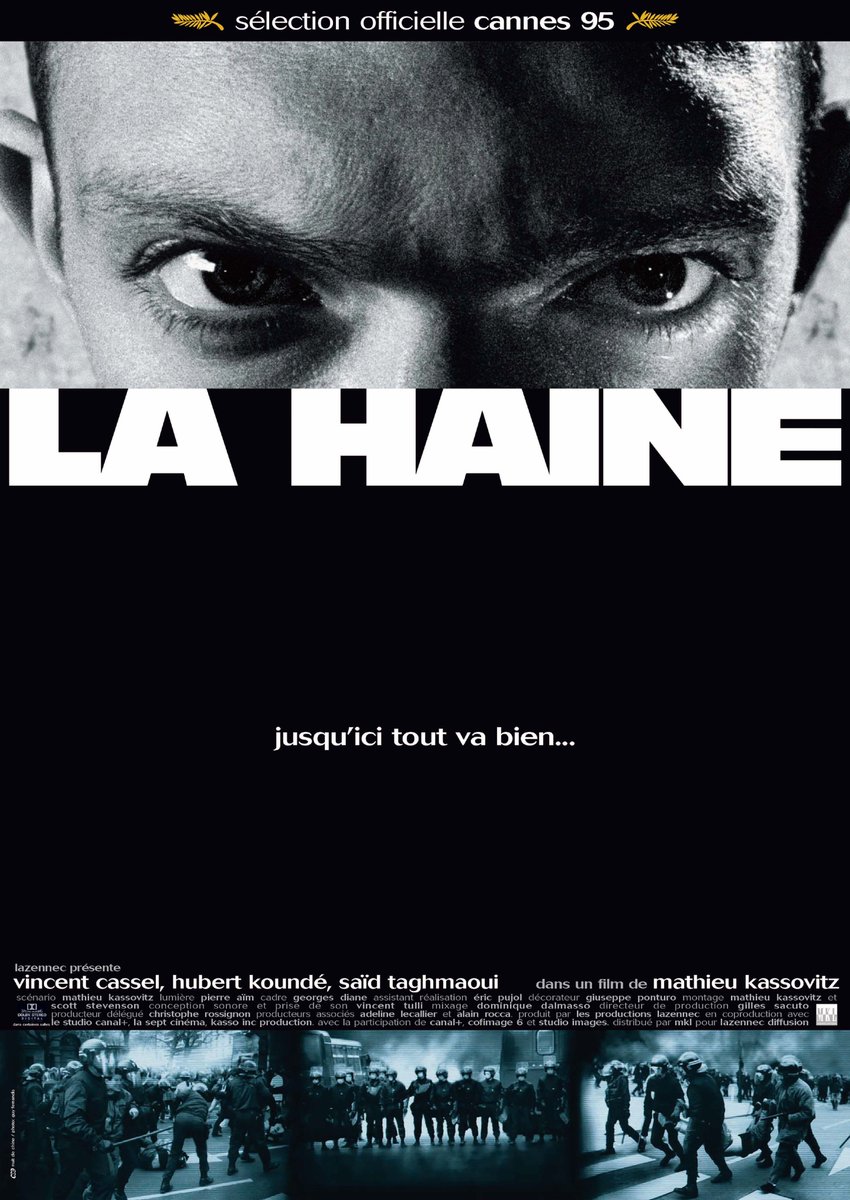 lahaine4k's tweet photo. 🎁95年フランス公開版ポスターが来場者特典に！

『憎しみ 4K』公開を記念して、1995年フランス公開版のポスタービジュアルを使用したA3ミニポスターをプレゼント！
全3種の中から、いずれか1種をランダムで配布します。

📅 10/9（金）公開初日〜
📍配布劇場
ヒューマントラストシネマ有楽町 @htc_yurakucho 
YEBISU GARDEN CINEMA @ygc_minitheater 
キネマ旬報シアター @kinejun_theater 
小山シネマロブレ @CiNEMA_R0BLE 
伏見ミリオン座 @fusimimillionza 
テアトル梅田 @theatreumeda 
京都シネマ @kyotocinema 
シネ・リーブル神戸 @cinelibrekoube 

A3サイズ／全3種／ランダム配布

※絵柄はお選びいただけません。
※数量限定・先着順。なくなり次第終了となります。