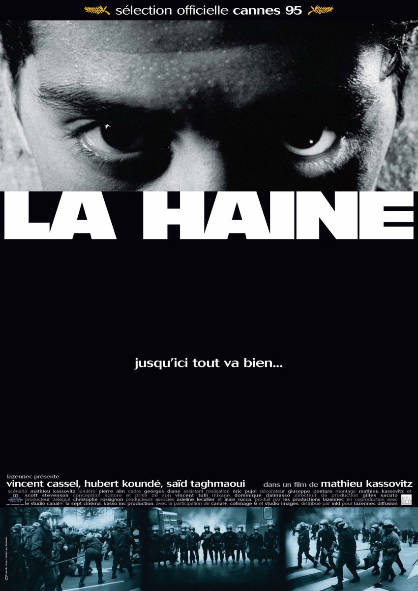 lahaine4k's tweet photo. 🎁95年フランス公開版ポスターが来場者特典に！

『憎しみ 4K』公開を記念して、1995年フランス公開版のポスタービジュアルを使用したA3ミニポスターをプレゼント！
全3種の中から、いずれか1種をランダムで配布します。

📅 10/9（金）公開初日〜
📍配布劇場
ヒューマントラストシネマ有楽町 @htc_yurakucho 
YEBISU GARDEN CINEMA @ygc_minitheater 
キネマ旬報シアター @kinejun_theater 
小山シネマロブレ @CiNEMA_R0BLE 
伏見ミリオン座 @fusimimillionza 
テアトル梅田 @theatreumeda 
京都シネマ @kyotocinema 
シネ・リーブル神戸 @cinelibrekoube 

A3サイズ／全3種／ランダム配布

※絵柄はお選びいただけません。
※数量限定・先着順。なくなり次第終了となります。