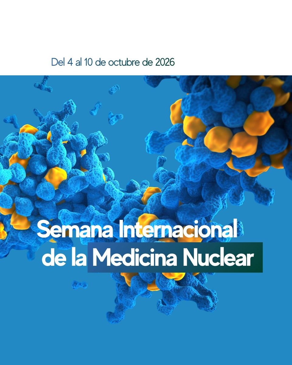 SEMNIMoficial's tweet photo. 🌍 Del 4 al 10 de octubre, Semana Internacional de la Medicina Nuclear y la Imagen Molecular.

Nos sumamos para contar lo que hacemos: diagnosticar, tratar e investigar.

#NMMIWeek #MedicinaNuclear #SEMNIM https://t.co/eYqdVWybdl