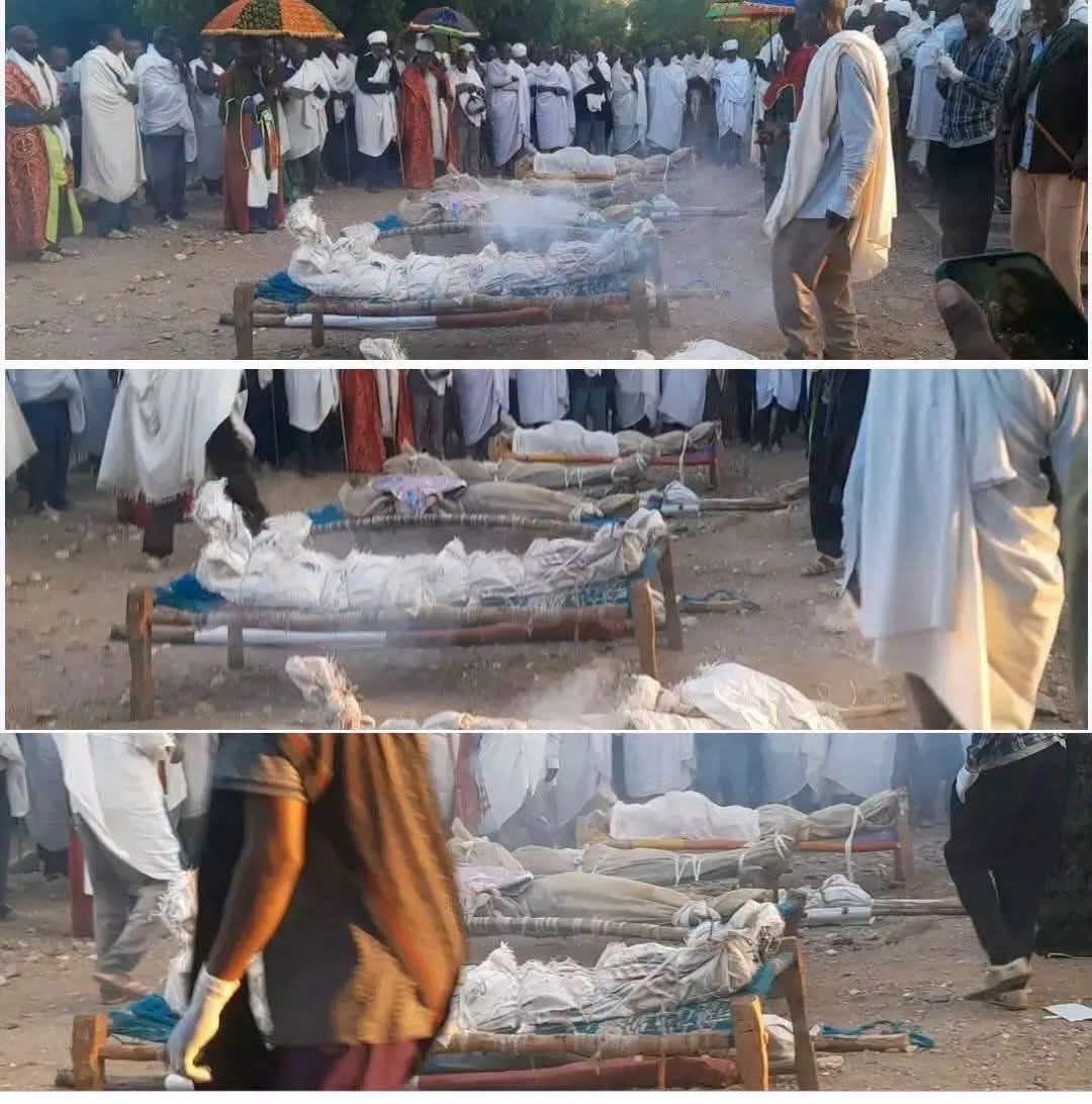 MizerTigrewayti's tweet photo. Last night in Sheraro #Tigray
Six years displaced by war. Six years waiting to go home. And instead, a drone strike.💔💛
The Prosperity Party Regime in Addis must be destroyed by all Ethiopians.
Stop #Tigraygenocide
#justicefortigray @UN @UNHumanRights @UN_HRC https://t.co/5gRVMkb9rn