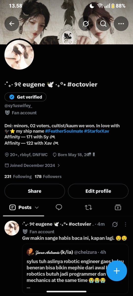 sy1uswifey_'s tweet photo. profile ⭒ lockscreen ⭒ last song i played ⭒ pinterest

Hp butut gaada estetik-estetiknya. https://t.co/7KIFUAJnb4