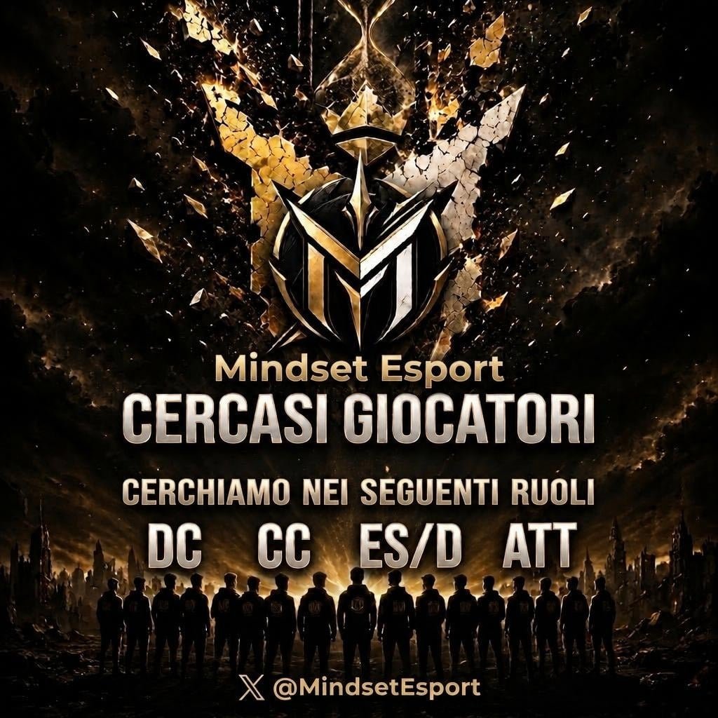 Bre91x's tweet photo. Cerchiamo ultimi tasselli da inserire in rosa ...
 @Mindset_Esp

RICHIESTA PRESENZA E SERIETÀ 

Per info in pvt ✉️

@pctransfermarkt @HouseOfProClub @RT_Proclub @RTAllProClub @RTproclub https://t.co/gKf7M0r9jM