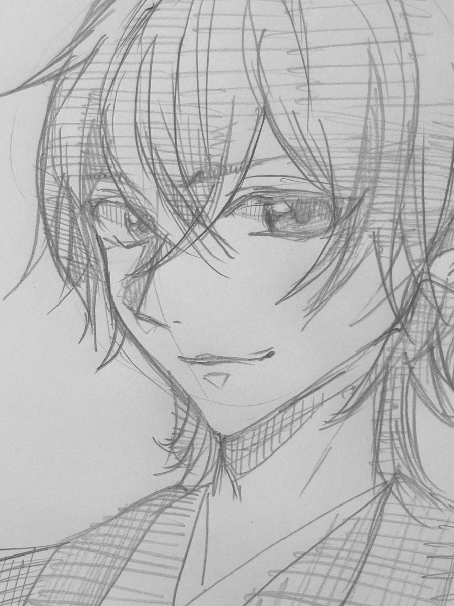 _tsunchaaaaa_'s tweet photo. ふと思い立ってめちゃくちゃ久々にニンゲン描いたけど、もう全然思うように行かんくて泣く😭
顔でかいね😂😂😂 https://t.co/hjCylERPXx