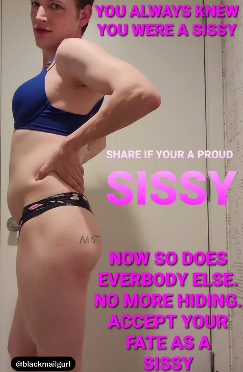 blackmailgurl's tweet photo. #sissytrans #sissy #sissycaptions #sissyexposed #sissyexposure https://t.co/qVd2zL2t4y