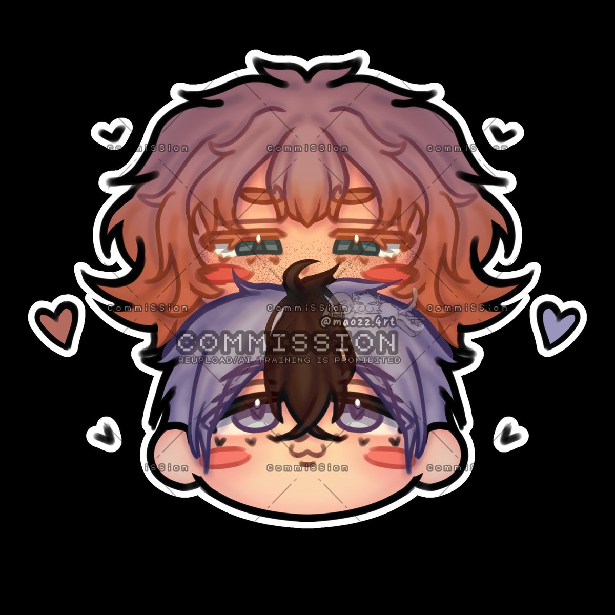 maozz_4rt's tweet photo. another comms done, thank you so much for commissioning me<3! 
25% off still available on vgen until 13th Oct

#VGenComm #chibiych #artcomm #artmoots https://t.co/bnXJMLvewG