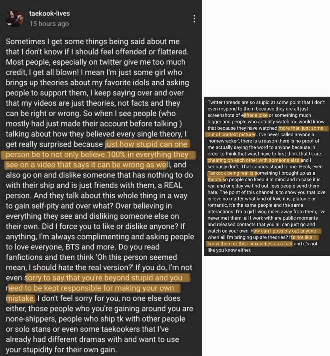 kookminlore's tweet photo. This is exactly why Taekooklives called y’all dumb 😭 https://t.co/UdPqcgoTNa